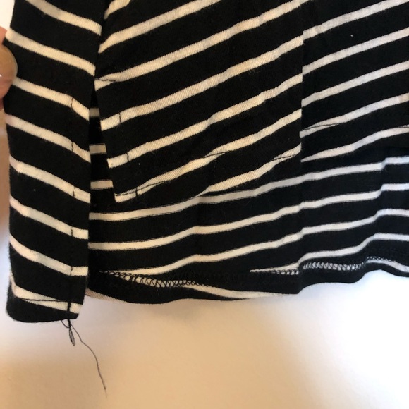 Mossimo Black & White Stripe Turtleneck - Picture 4 of 6